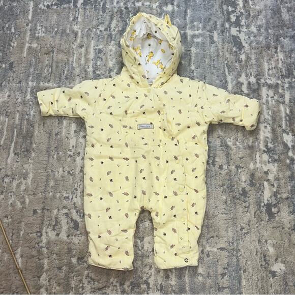 McBaby Infant Yellow Happy Bunny Fall Themed Outerwear w/Hood 0/3 Months - Picture 1 of 7